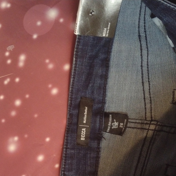 True religion Becca mid rise boot cut jeans size 26 - Picture 3 of 4